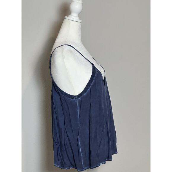 Tina Jo Top Blue Destressed Spaghetti Straps Size (M) - Picture 3 of 16